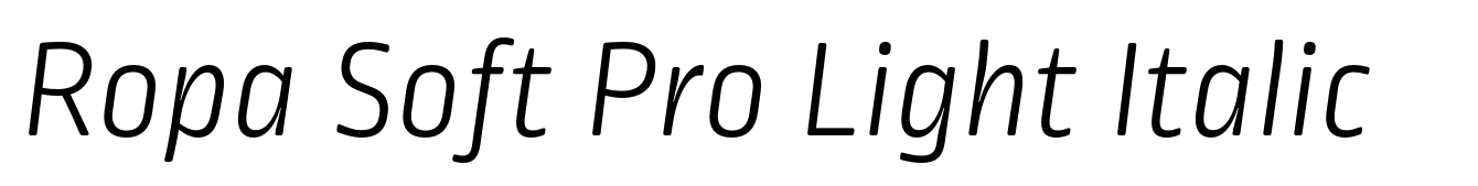 Ropa Soft Pro Light Italic